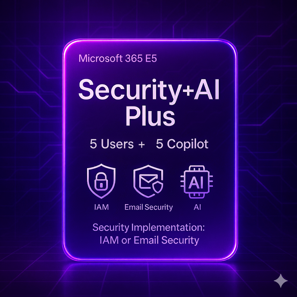 Security+AI Plus — (E5 + Copilot)